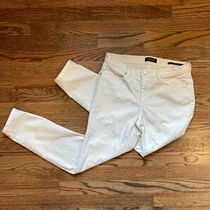 Banana Republic white skinny jeans